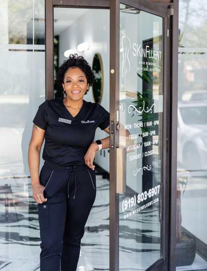 SKinFluent owner, Tina