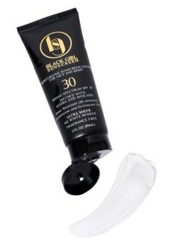 black girl sunscreen